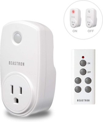 Remote Control Electrical Outlet Switch for Lights and Household Appliances with