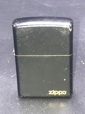 Zippo Lighter Matte Black Flip Top Lighter Made in USA Some Wear