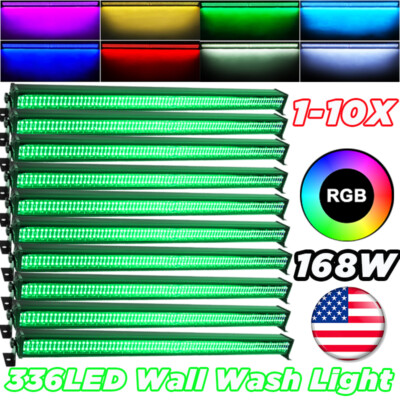 #ad 168W RGB 366LED Stage Wash Lighting Bar DMX Party Club DJ Bar Wall Washer Light $46.49