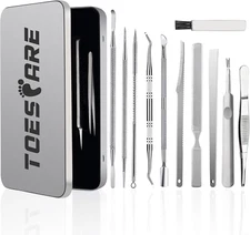 11Pcs Ingrown Toenail Tool Kit - Professional Ingrown Toenail Removal Kit 