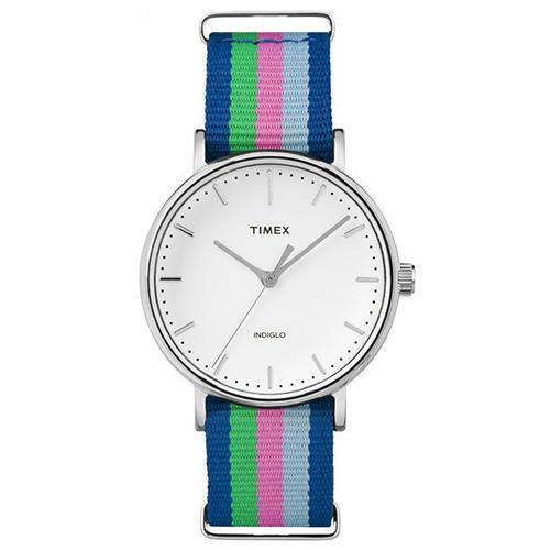 TIMEX Orologio da polso uomo Donna Weekender TW2P91700 Tessuto Fantasia  righe | eBay