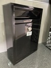 Mailbox Metal Outdoors Post Box Letter Box - Black - Brand New