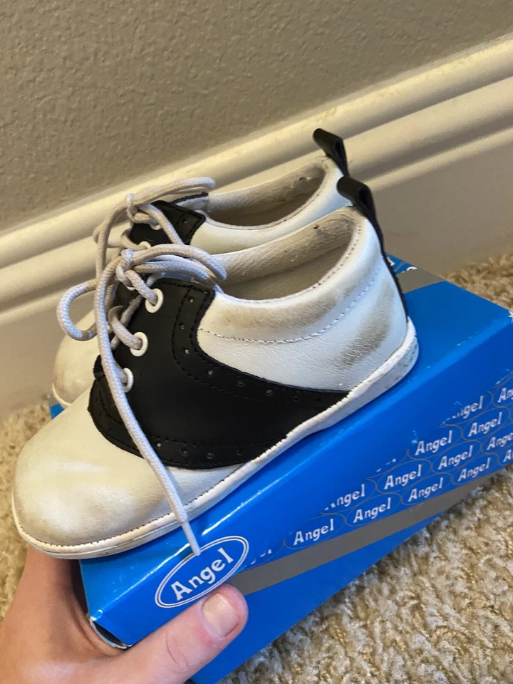 boys angel saddle oxfords size 7 - Image 3 of 4