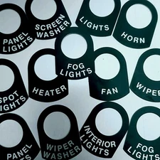 Classic,Race Car Kit Car,4x4 Land Rover, Boat Toggle  Switch Tag Name Plate