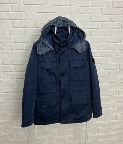 Junior Raso Gommato Jacket Navy 