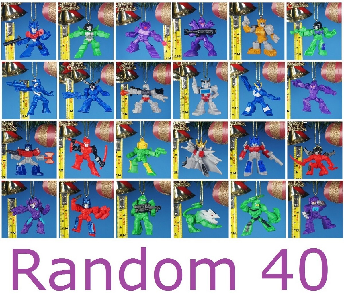 Decoration Xmas Tree Ornament Decor Transformers OPTIMUS PRIME Robot A653 Set40