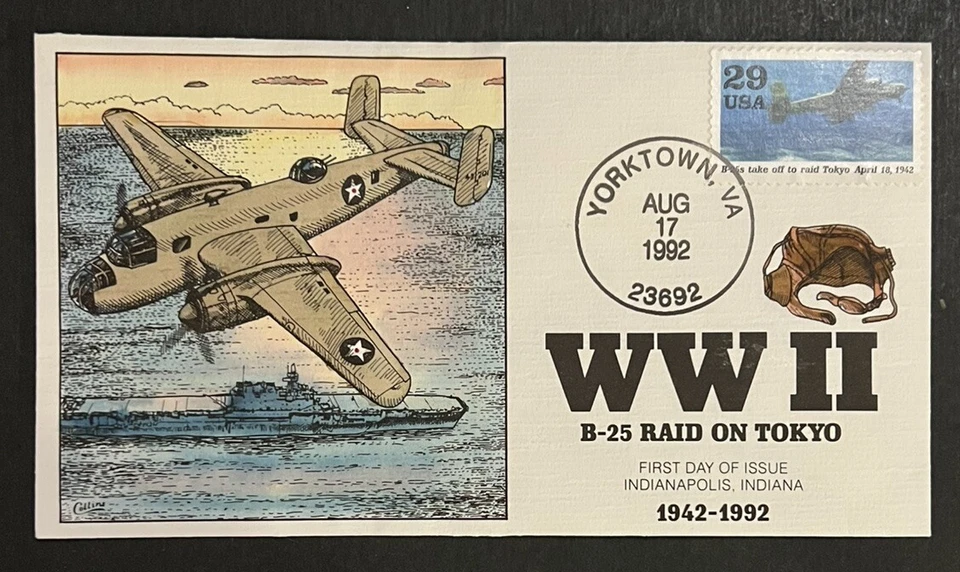 Travelstamps: 1992 US FDC - Collins “Raid on Tokyo” Scott #2697a - Image 3 of 4