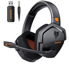 Wireless Gaming Headset with Mic for Ps5 Ps4 PC, Zero Interference, 100-Hour Bat
