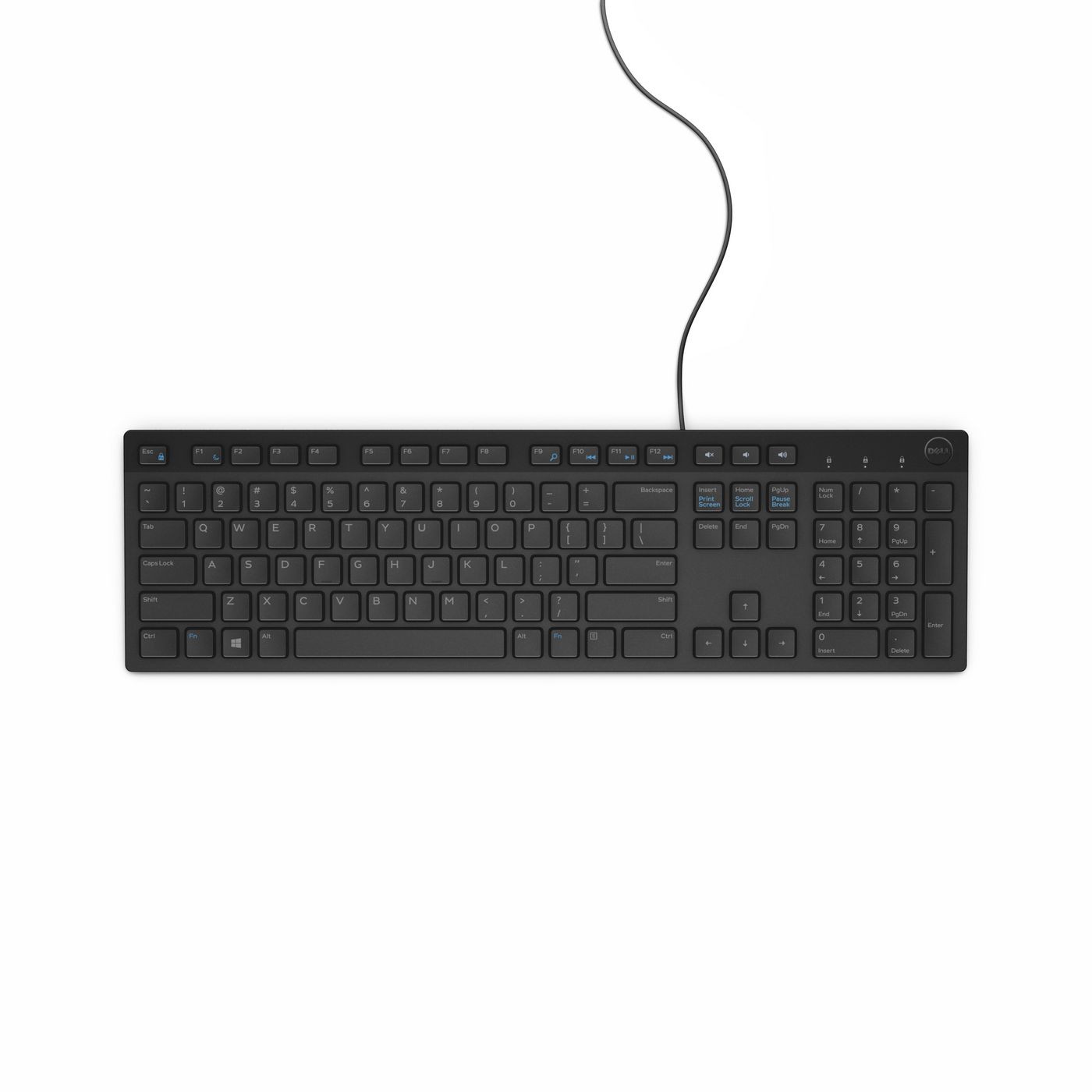 Dell 1VXC6 Keyboard External USB German 105 Keys Black KB216-B