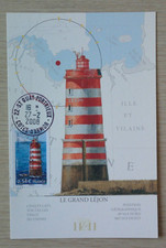 Carte Premier jour 2008 Les Phares Phare Le Grand Léjon 27/02 St Quay Portrieux