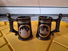 Set of two souvenir Russian (Moscow) beer steins
