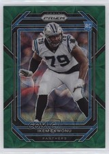 2022 Panini Prizm Rookies Green Scope Prizm 27/75 Ikem Ekwonu #366 1v3