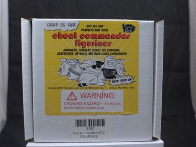 Sealed, full set! HOMESTAR RUNNER Cheat Commando Figurines by Harmless Junk