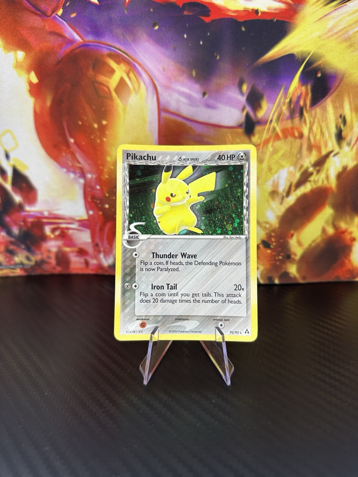 Pokémon Pikachu TCG Delta Species EX Legend Maker Secret Rare Holo Card 93/92 NM