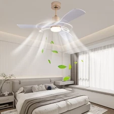 Indoor Ceiling Fan with Led Light Modern Ceiling Fan For Bedroom Living Room