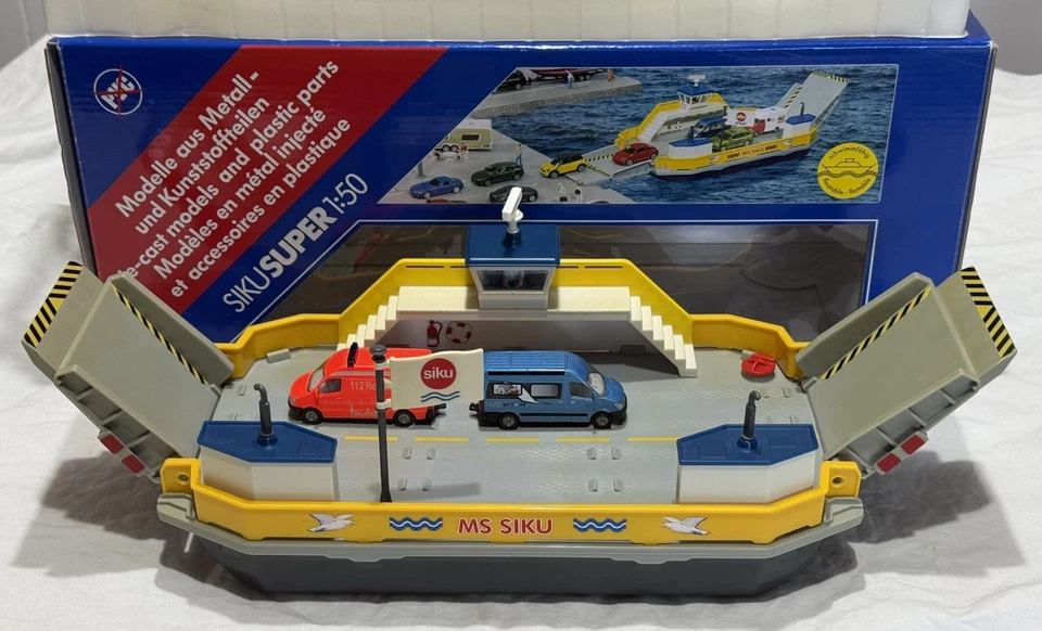 Siku Super 1:50 Traghetto Galleggiante 1750 Pari Al Nuovo No Polistil Mebetoys - Immagine 2 di 4