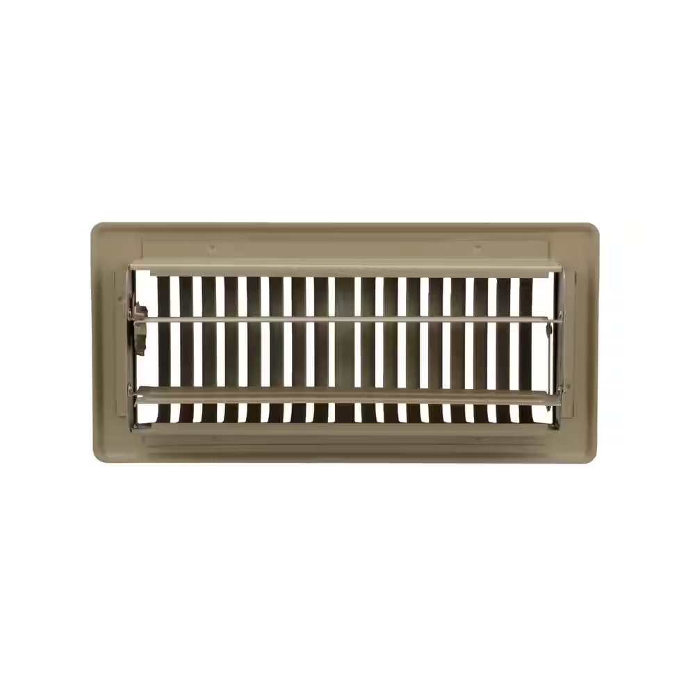 как выглядит 4 In. X 10 In. 2-Way Steel Floor Register in Brown фото