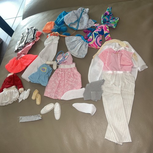 Vintage Barbie & Ken Clothes 80's & 90’s & Shoes Lot Wedding Outfit