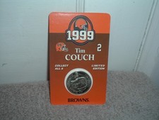 NEW 1999 CLEVELAND BROWNS TIM COUCH #2 COLLECTIBLE COIN QUARTERBACK FOOTBALL NFL