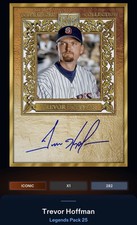 25 Topps Bunt DIGITAL Legends Gold Framed Signature ICONIC Trevor Hoffman