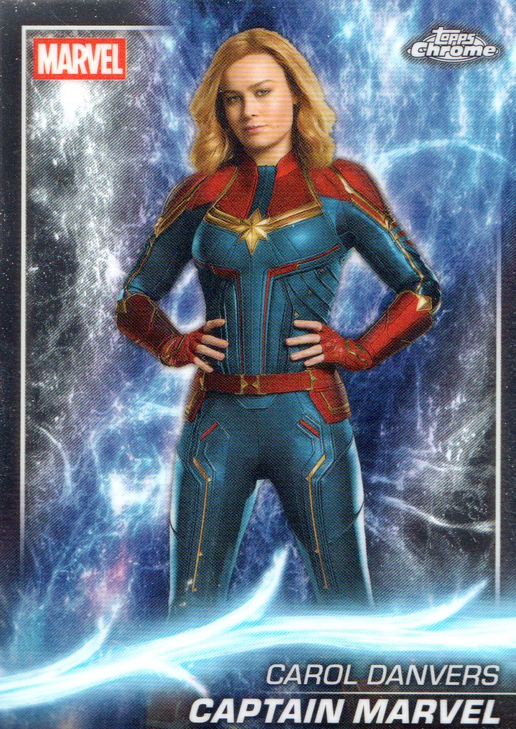 2025 Topps Chrome Marvel Studios #96 Captain Marvel - NM-MT