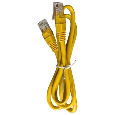 Ethernet Cable Yellow 3 Ft. (New) High Speed Connector