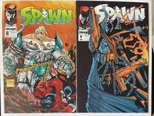 Spawn #6 #7 • KEY 1st Appearance Of Overtkill! 1st Appearance Of Tony Twist!