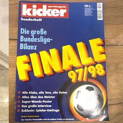 kicker Sonderheft FINALE 97/98 Die große Bundesliga-Bilanz Fußball 1997