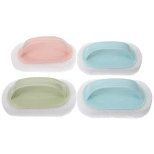 4 PCs Bathroom Tub Cleaner Brush Shower Scrubber for Cleaning Pool