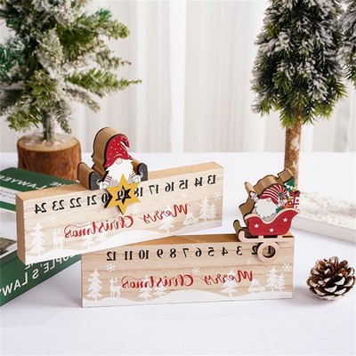 Countdown bis Weihnachten mit Adventskalender aus Holz Weihnachtsfreude