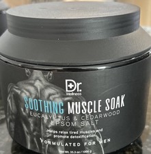Dr.Wellness Men's Sooth Muscle Soak Eucalyptus  Cedarwood Epsom Salt 35.3 Oz