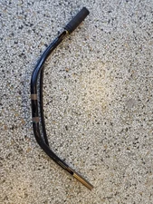 Harley 2" Rise Pullback Handlebars – 1" Black, 6" Pullback – cross bracket