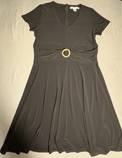 AA Studio Black Dress 16W Flowy Work Or Party Dress Up Or Down
