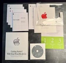 Vintage Apple PowerBook G4 15 OS X 10.2.3 OS 9.2.2 Restore Discs CIB Paperwork