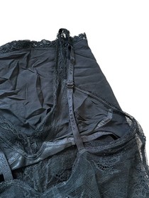 La Perla Black Sheer Lace Silk Chemise Cami Sexy Luxury Italian Lingerie Size S