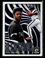 2020 Donruss Optic #OI-8 Eloy Jimenez Optic Illusions Card Chicago White Sox