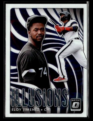 2020 Donruss Optic #OI-8 Eloy Jimenez Optic Illusions Card Chicago White Sox