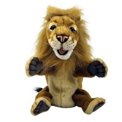 Lion Full Body Hand Puppet Doll by Hansa Real Looking Plush Animal Learning Toy