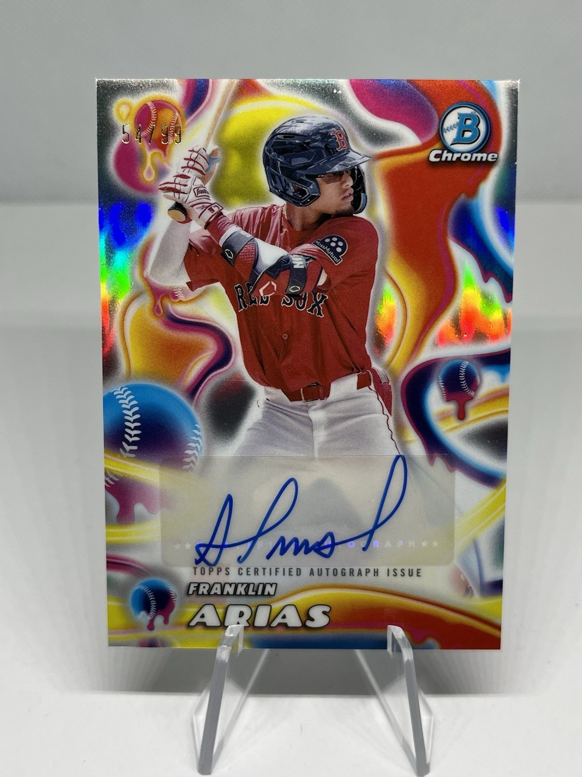Franklin Arias 2025 Bowman Chrome #MMA-FA Melt Mashers Autographs 