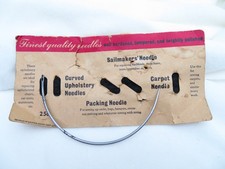 Vintage Upholstery Sailmakers' Needle England Curved Needle Carpet Seats Tents &
