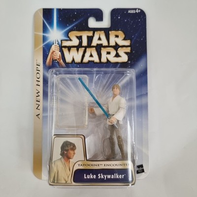 STAR WARS Saga Line 2004 LUKE SKYWALKER (Tatooine Encounter) #31 MOC OVP Hasbro