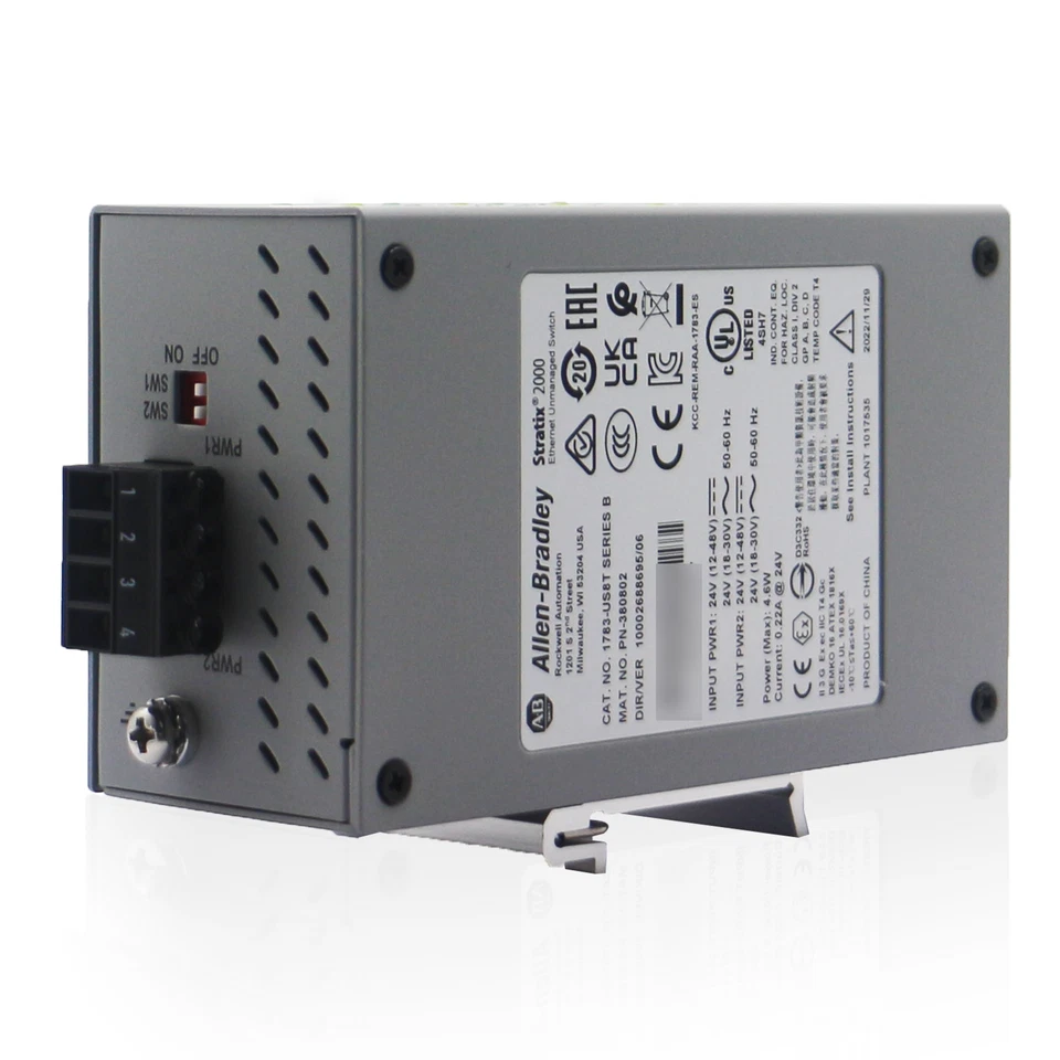 AB 1783-US8T 1783US8T Statix 2000 Unmanaged Ethernet Switch New Seal US Free Tax - Image 4 of 4