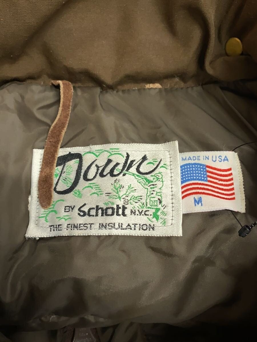 Schott Down Jacket M Polyester Brown - image 3