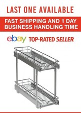 Hold N  Storage Pull Out Cabinet Organizer 2 Tier   Heavy Duty Metal