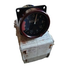 RAF Ww2 Boost Gauge 24 Lb , 6A 1351. Dated 1944. Boxed. Untested