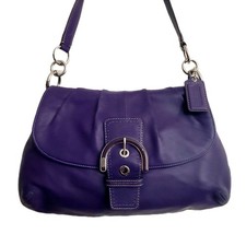 COACH Y2K SOHO FLAP PURPLE SHOULDER BAG F17217
