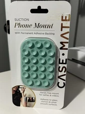 Case-Mate Suction Phone Mount HandsFree Accessory for Selfies & Videos Mint Gree