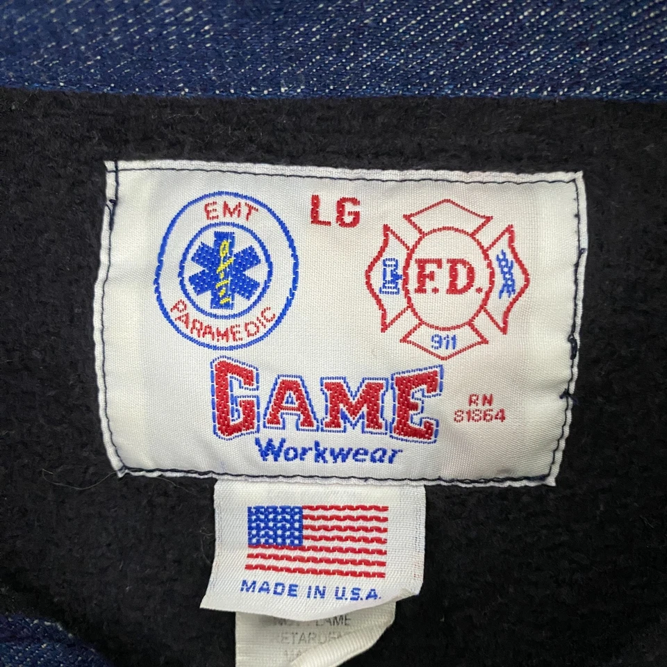 Толстовка мужская Firefighter EMT Paramedic L Fire Rescue Maryland винтажная сделано в США - Изображение 4 из 4