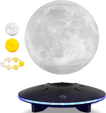 Levitating Moon Lamp, 3D Printing Spinning Moon Light, Magnetic Floating Lunar L