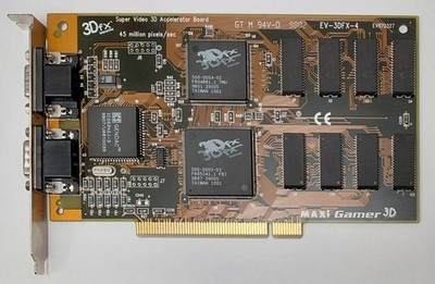 Guillemot Maxi Gamer 3D PCI Graphics Accelerator (3dfx Voodoo, 4MB, Retro, 1998)